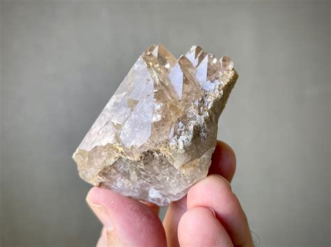 Shaman S Dream Quartz Crystal With Trigon Rare Find Etsy