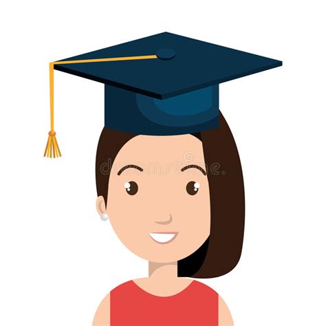 Student Graduate Avatar Icon Stock Vector Illustration Of Education