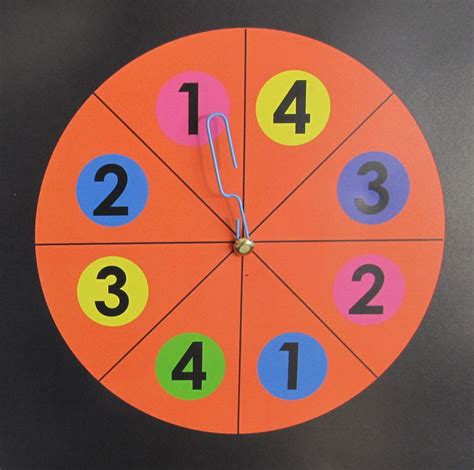 spinner for unifix cube city game. objective: Children ...