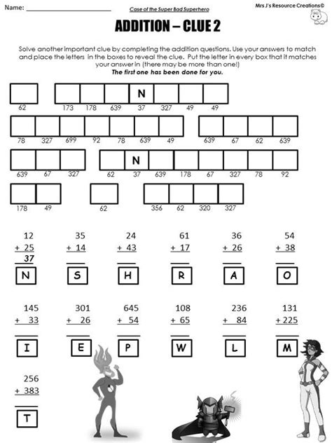 Math Mystery Worksheets Studying Worksheets