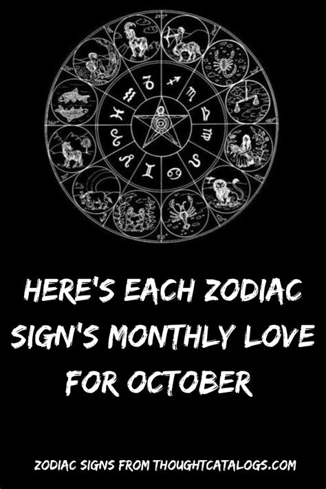 If you were born on october 26, your zodiac sign is scorpio. Here's Each Zodiac Sign's Monthly Love For October ...