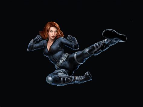 Desktop Wallpaper Black Widow Marvel Comics Superheroes