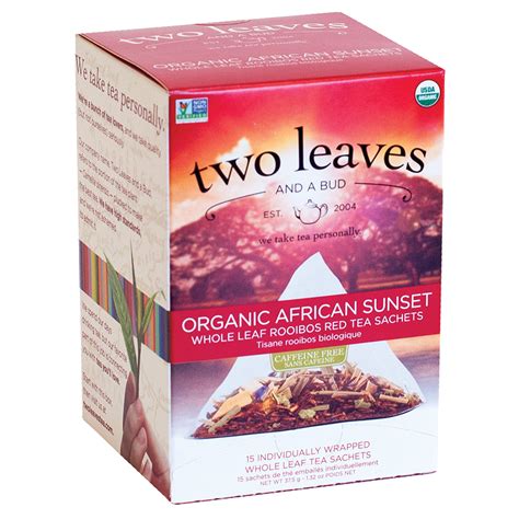 Two Leaves And A Bud Organic African Sunset Cases Of 100 Ct