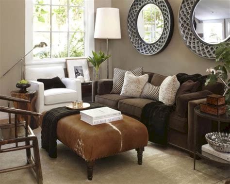 Stunning Brown Leather Living Room Furniture Ideas 19 Brown Couch