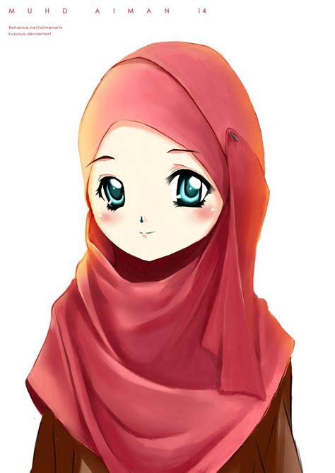 Koleksi 12 Gambar Kartun Muslimah Mencium Al Quran Pa