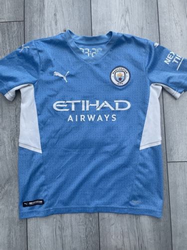Manchester Man City 2021 2022 Home Shirt Kit Puma 21 Ferran Child Kid 9