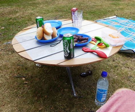 It is made solely out of 2×4 (50×100) wood. Fold Up Camping/Picnic Table : 7 Steps (with Pictures ...