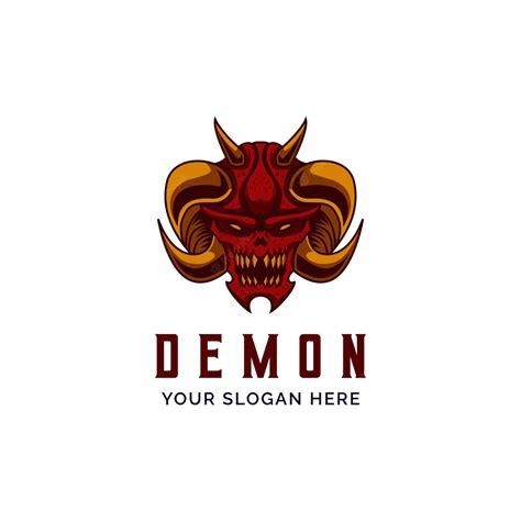 Premium Vector Angry Demon Head Logo Vector Mascot Template