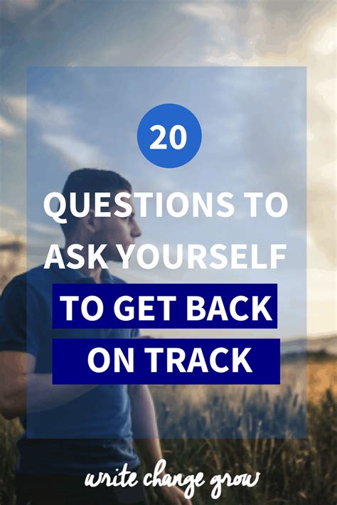 20 Questions To Ask Yourself To Get Back On Track
