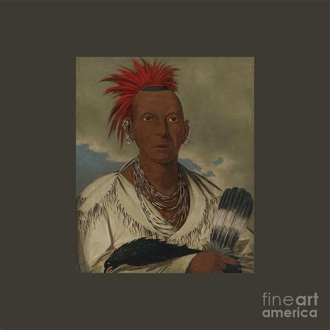 George Catlin 1796 1872 Black Hawk Prominent Sauk Chief Sauk And