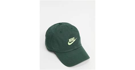 Nike H86 Futura Washed Cap In Green For Men Lyst Australia