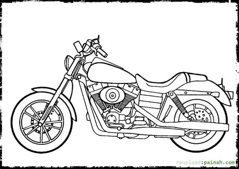 Motorcycle clipart black and white png. draw personalized coloring pages at concept animal ...