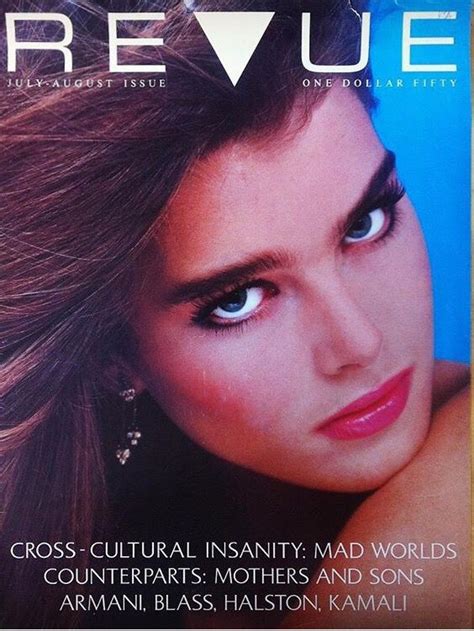 Brooke Shields Covers Revue Magazine United States July August Issue
