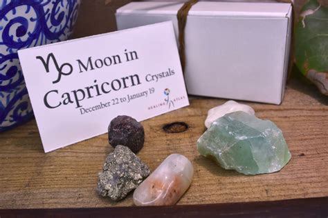 Capricorn Zodiac Gemstone Kit Moon In Capricorn Crystal Kit Etsy