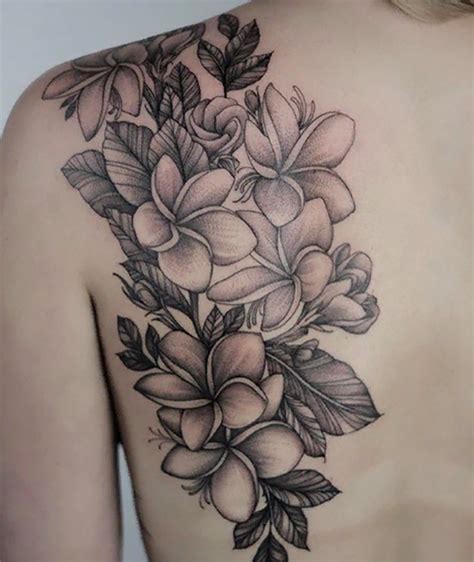Hawaiian Flower Tattoos Black And White Hawaiiantattoos