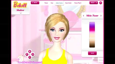0145 Barbie Games Dress Up Games Barbie B Doll Maker Game Youtube