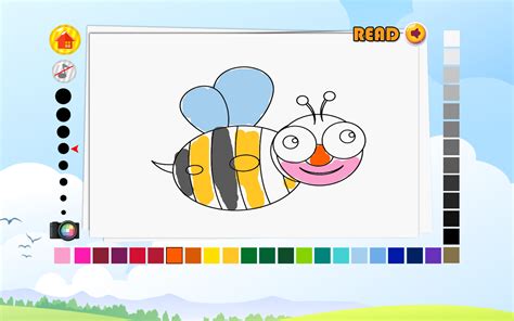 Livre de coloriage pour enfants  application de peinture et de dessin