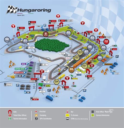 Children under the age 14 may only access hungaroring circuit with an adult. Hungaroring Tribün Térkép | marlpoint