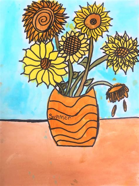 Sunflowers Van Gogh Art Lesson Sunflower