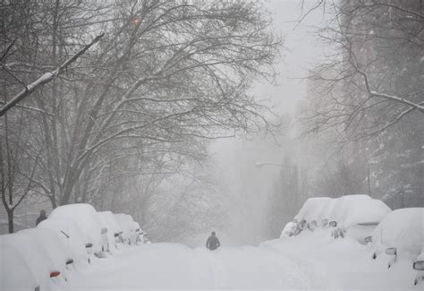 En Images 35 Photos Impressionnantes De La Tempête De Neige Historique