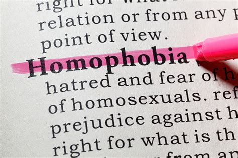 Definition Of Homophobia Stock Photo Download Image Now Homophobia