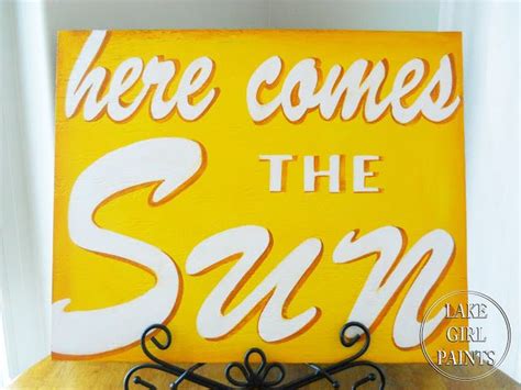 Lake Girl Paints Here Comes The Sun Handpainted Sign Tutorial Hand