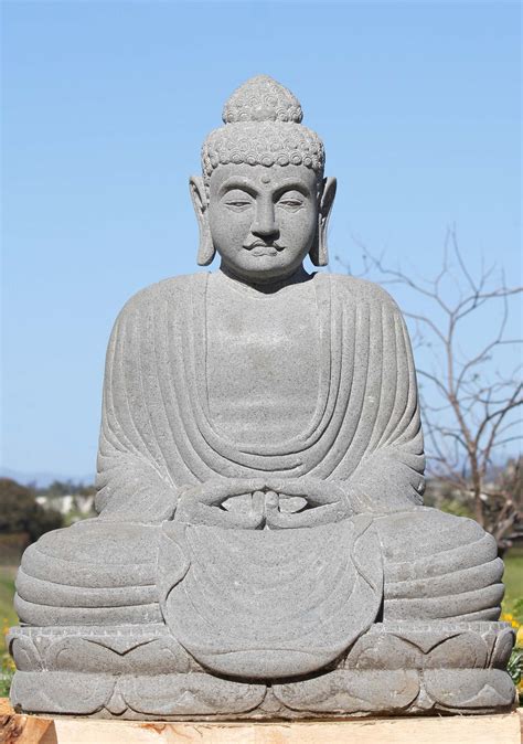 Stone Japanese Kamakura Diabutsu Buddha 34