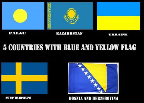 Blue Yellow Flag (Countries, States, Symbols, Meaning and Fact