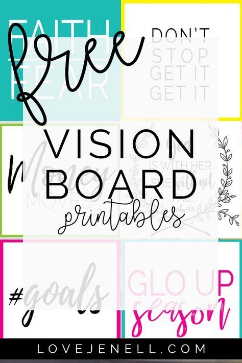 Online Vision Board Free Vision Board Vision Board Template Vision