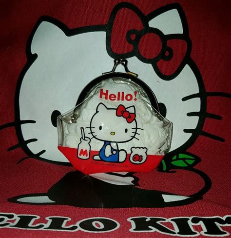 Hello Kitty Coin Purse And Bonus Kitty Con Vintage Anniversary 25th Rare Cat Coin Purse