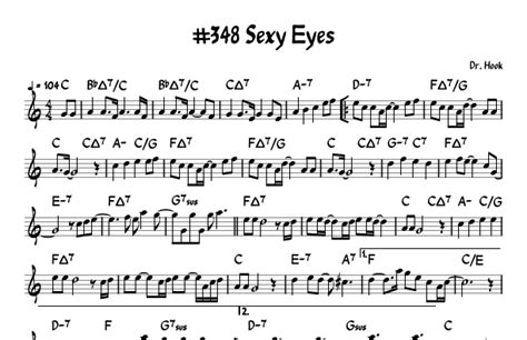 Sexy Eyes Sheet Music Robert Mather Lead Sheet Fake Book