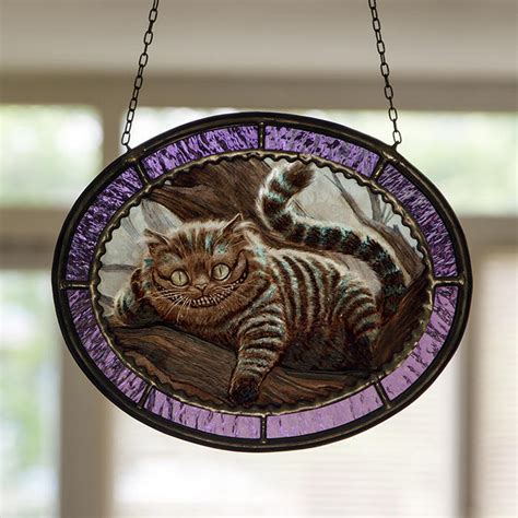 Cheshire Cat Stained Glass Cheshire Cat Suncatcher Alice In Wonderland Cheshire Cat Stunning