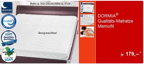 Aldi sud dormia qualitats matratze memofit 140x200 cm ab 26062017. Dormia Memofit Qualitäts-Matratze bei ALDI Süd 179