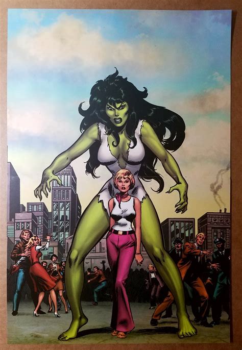 She Hulk Jennifer Walters Marvel Comics Poster By John Buscema