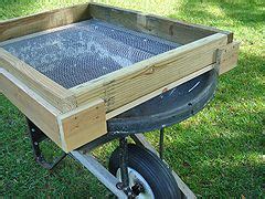 An angle of about 18 degrees proved to be ideal for sifting both compost and soil, while larger debris rolls down and falls off the bottom. Building A Soil Sifter Screen To Remove Rocks, Stones, and ...