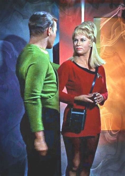 Captain Kirk And Janice Rand Star Trek Tv Star Trek Crew Star Trek