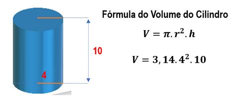 Formula Calculo De Volume Cilindro Design Talk