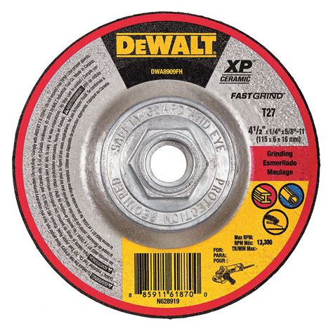 Dewalt Abrasive Cut Off Wheel 4 12 In Abrasive Wheel Dia Ceramic