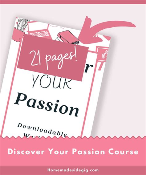 Discover Your Passion Course Printable Digital Pdf Etsy