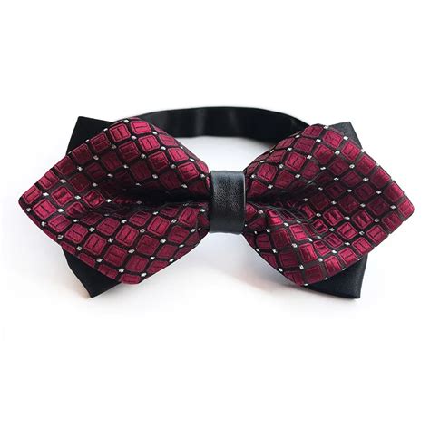 11 5cm 5 5 cm formal marriage bow ties for men banquet sharp corner bowtie for men dots gravtas