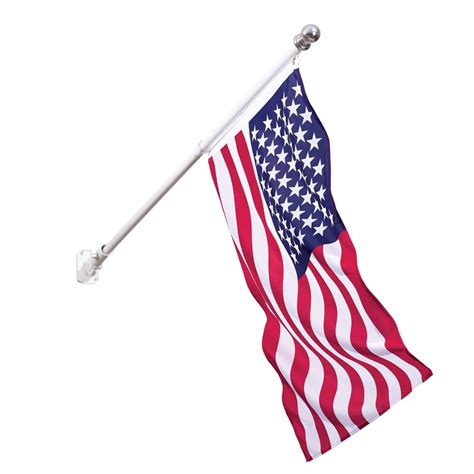 Collections Etc Tangle Free American Flag And Rotating Flag Pole Kit