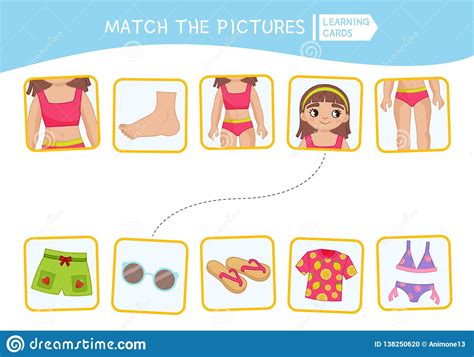 My Body Educational Info Graphic Chart For Kids Cartoon