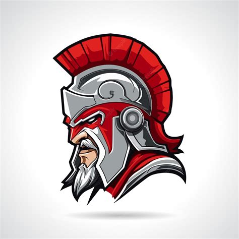 Premium Vector Spartan Mascot Logo Design Spartan Vector