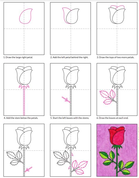 ¿cómo Dibujar Una Rosa Supertercero