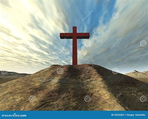 Cross On A Hill Stock Image Image Of Nature Concept 2024283