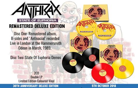 Anthrax State Of Euphoria 30th Anniversary Edition Consequence