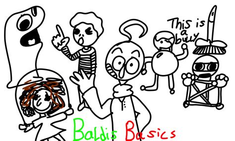 baldis basics coloring page for kids!!! by shugbear16bit on DeviantArt
