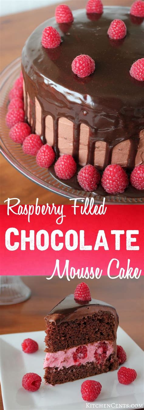 This chocolate raspberry mousse cake is rich, flavorful, and quite the sweet treat! Raspberry-Filled Chocolate Mousse Cake for any occasion ...