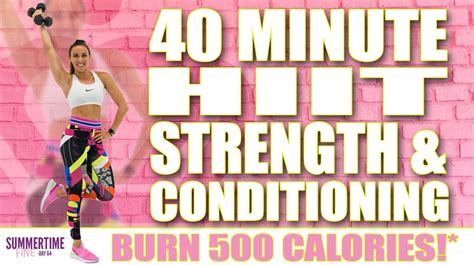 40 Minute Hiit Strength And Conditioning Workout 🔥burn 500 Calories 🔥