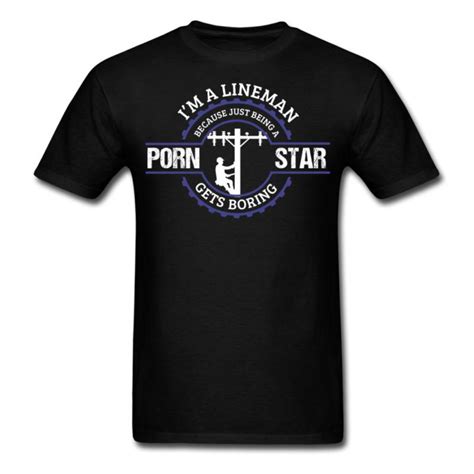 Im A Lineman Lustige Porno Star Herren T Shirt Fun Top Retro Grafik Sommer Loose Casual Chic